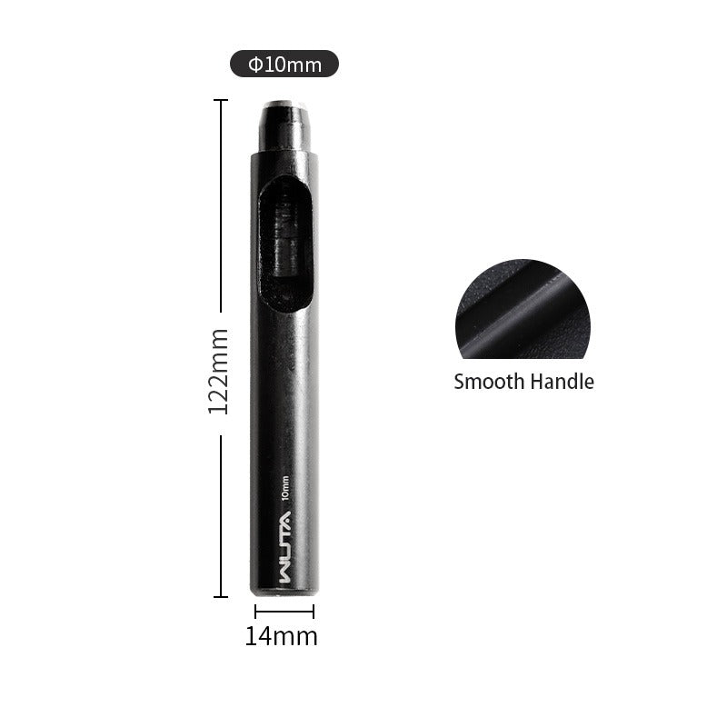 Round Hole Punch 0.5-24mm Black Leather Hollow Punch | WUTA