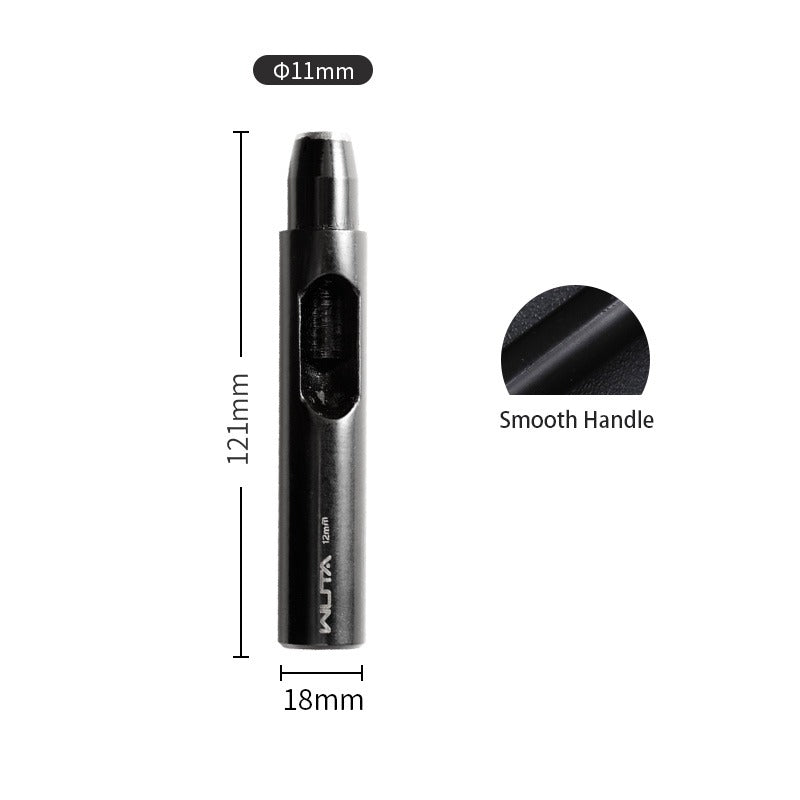 Round Hole Punch 0.5-24mm Black Leather Hollow Punch | WUTA