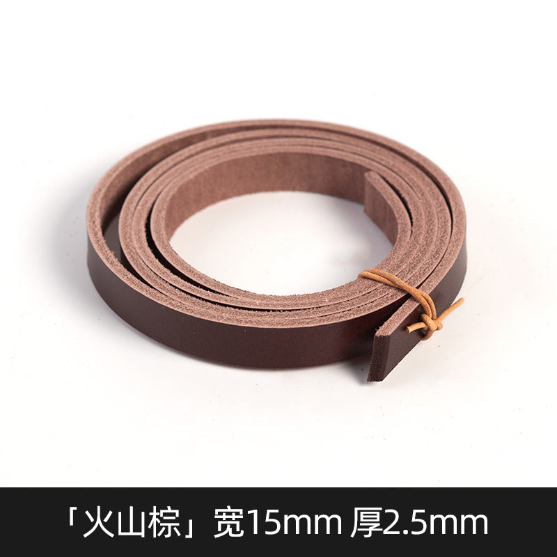 5/20/25/30mm Width Vegetable Tanned Leather Shoulder Strap | WUTA