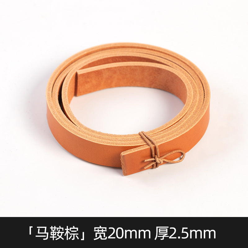 5/20/25/30mm Width Vegetable Tanned Leather Shoulder Strap | WUTA