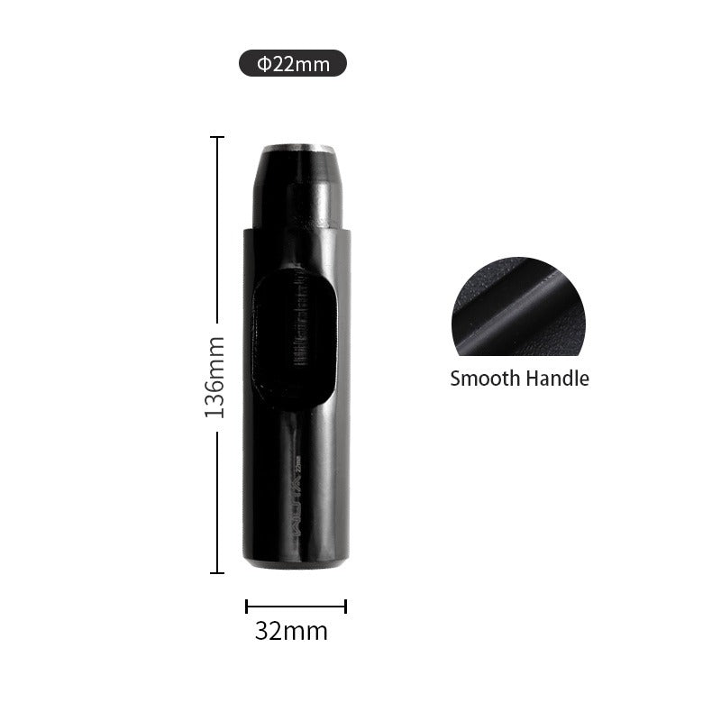 Round Hole Punch 0.5-24mm Black Leather Hollow Punch | WUTA