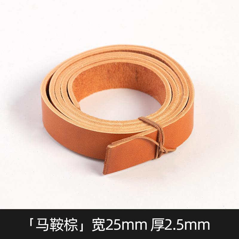 5/20/25/30mm Width Vegetable Tanned Leather Shoulder Strap | WUTA