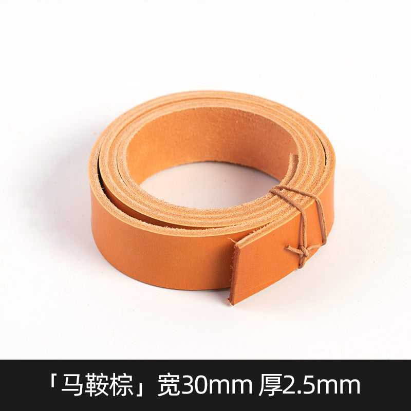 5/20/25/30mm Width Vegetable Tanned Leather Shoulder Strap | WUTA