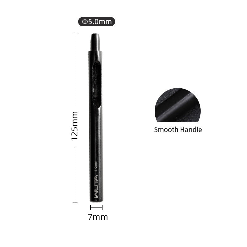 Round Hole Punch 0.5-24mm Black Leather Hollow Punch | WUTA