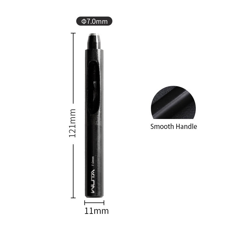 Round Hole Punch 0.5-24mm Black Leather Hollow Punch | WUTA