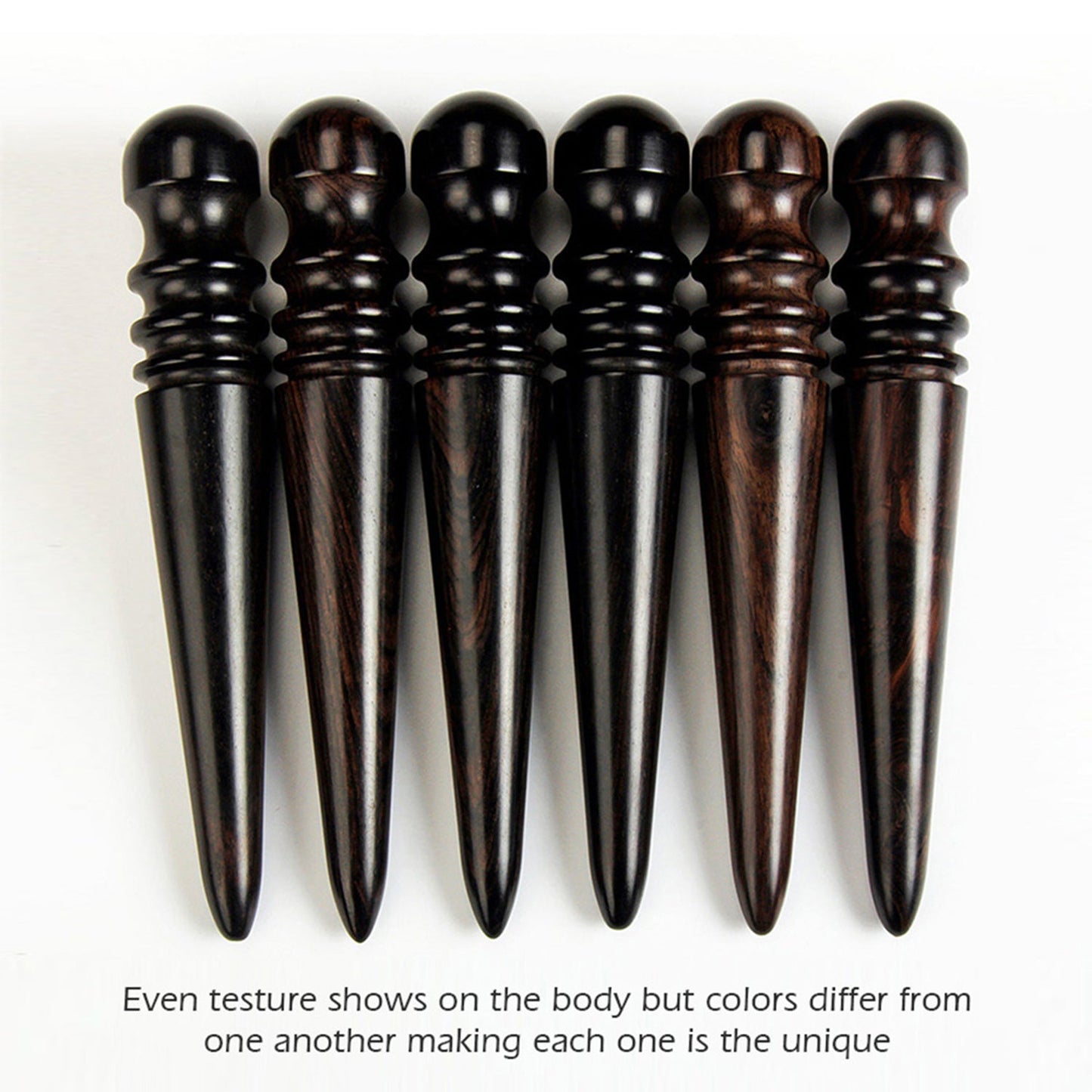 High Density Ebony Black Wood Leather Edge Burnisher Slicker | WUTA