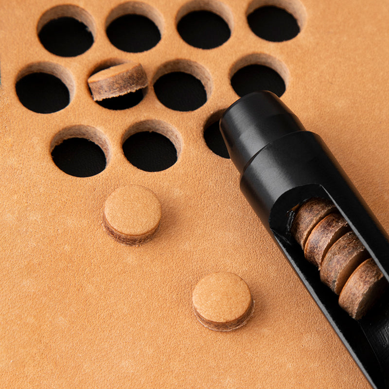 Round Hole Punch 0.5-24mm Black Leather Hollow Punch | WUTA