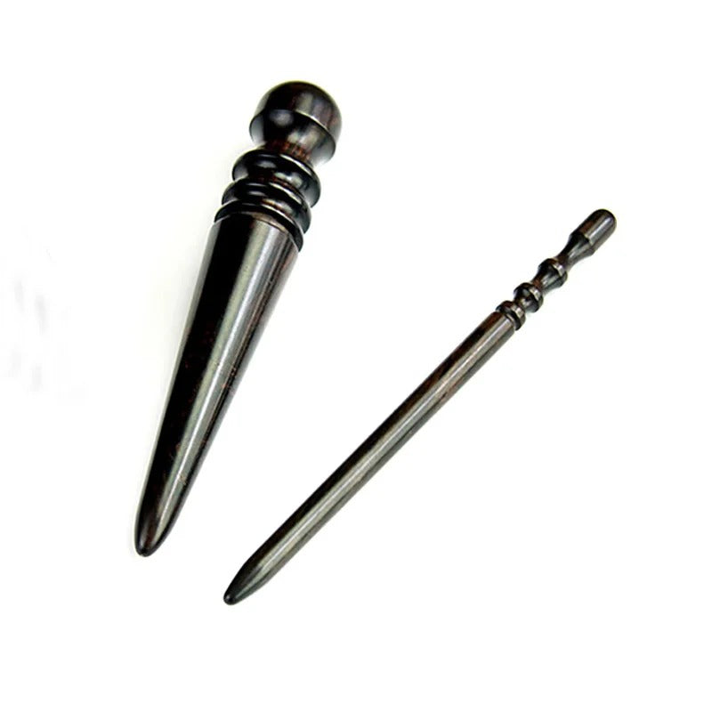High Density Ebony Black Wood Leather Edge Burnisher Slicker | WUTA