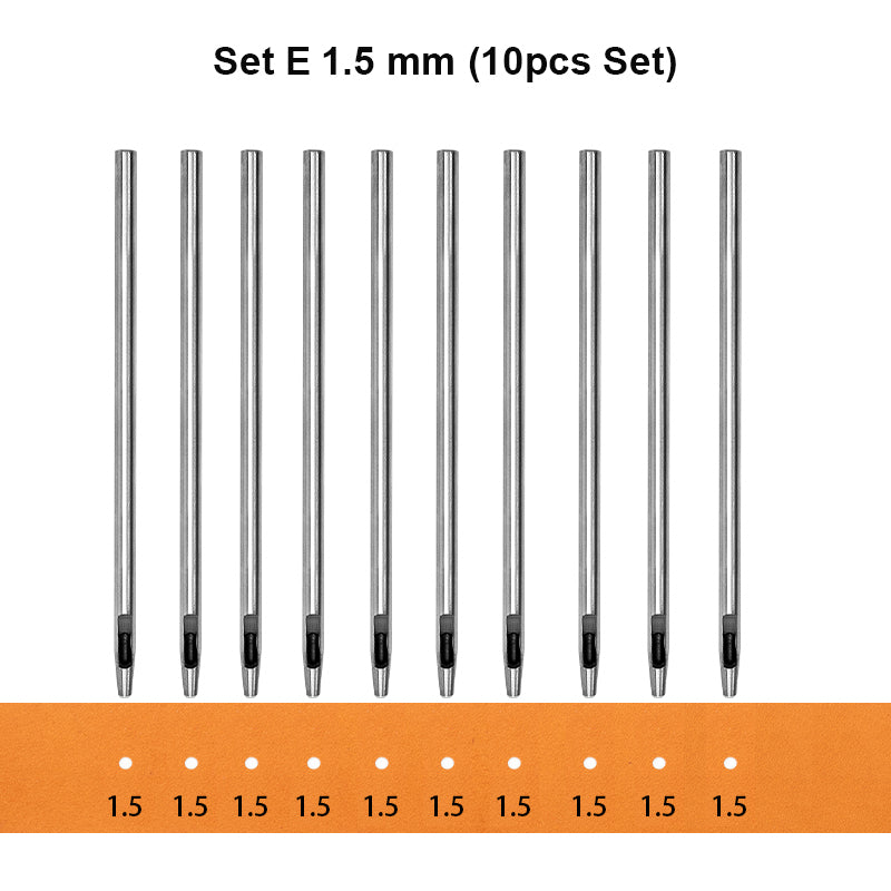 Punch Set Round Hole Punch Tool Steel Leather Craft | WUTA