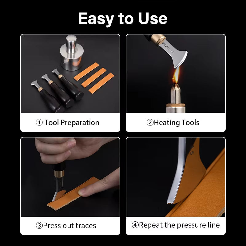 Edge Creaser Stainless Steel Edge Decorate Line Leathercraft Tools | WUTA