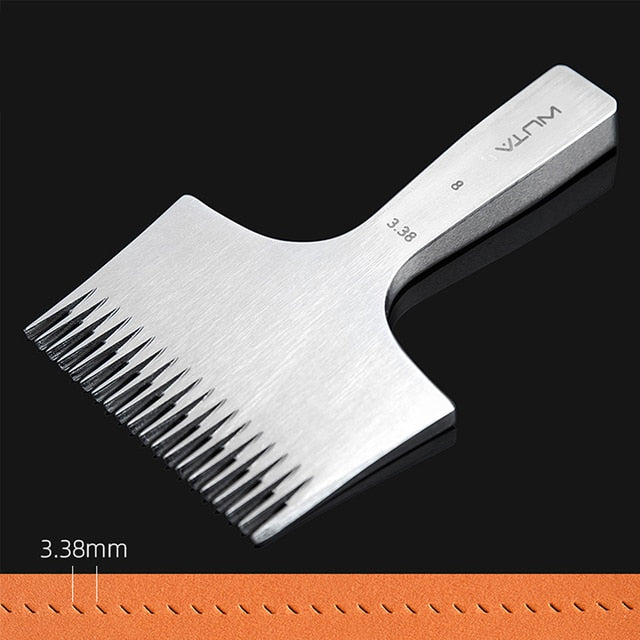 20 Teeth Pricking Iron Leather Chisel French Style Leather Punching Tools | WUTA