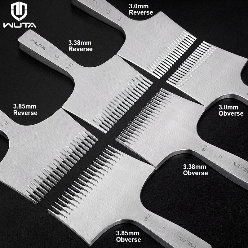 20 Teeth Pricking Iron Leather Chisel French Style Leather Punching Tools | WUTA