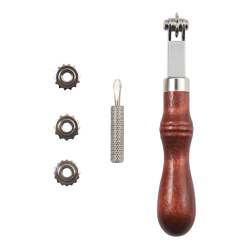 Leather Paper Overstitch Wheel With 4 Wheels Line Marking Wheel Gear | WUTA