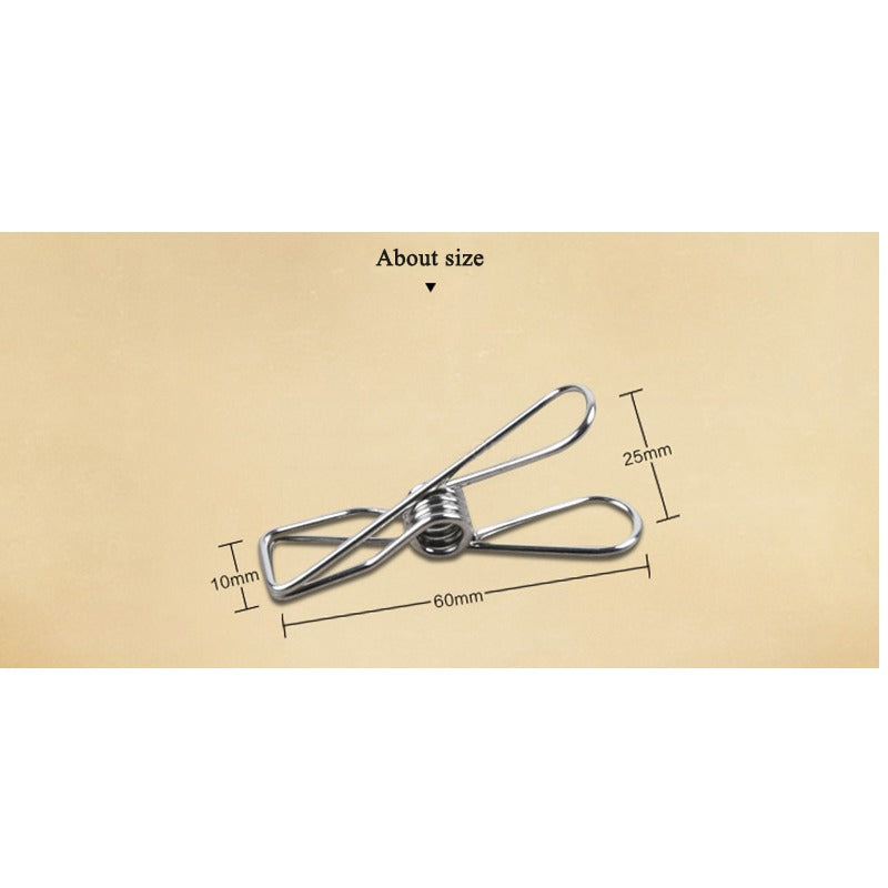 4pcs Hot Stainless Steel Metal Spring Clips | WUTA