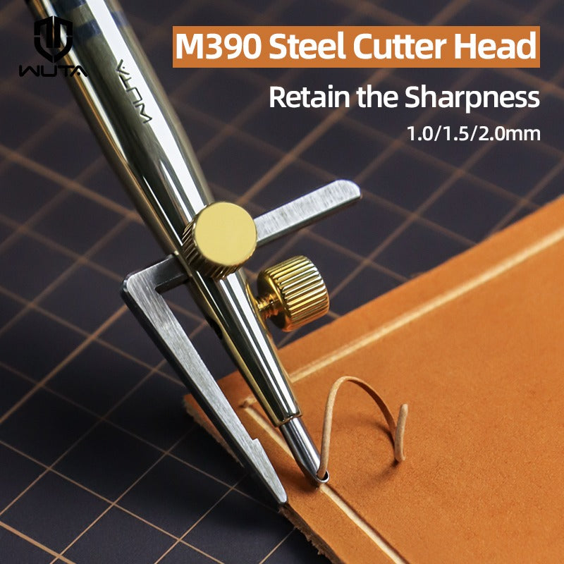 3 in 1 Leather Groover Tool Set M390 Steel Head Tools | WUTA